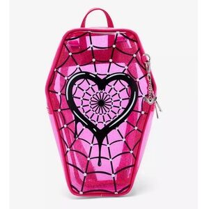 Pink Monster High Draculaura Coffin Translucent Figural Mini Backpack